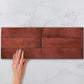 Wandfliese Vogue rot glänzend 7,5x30cm