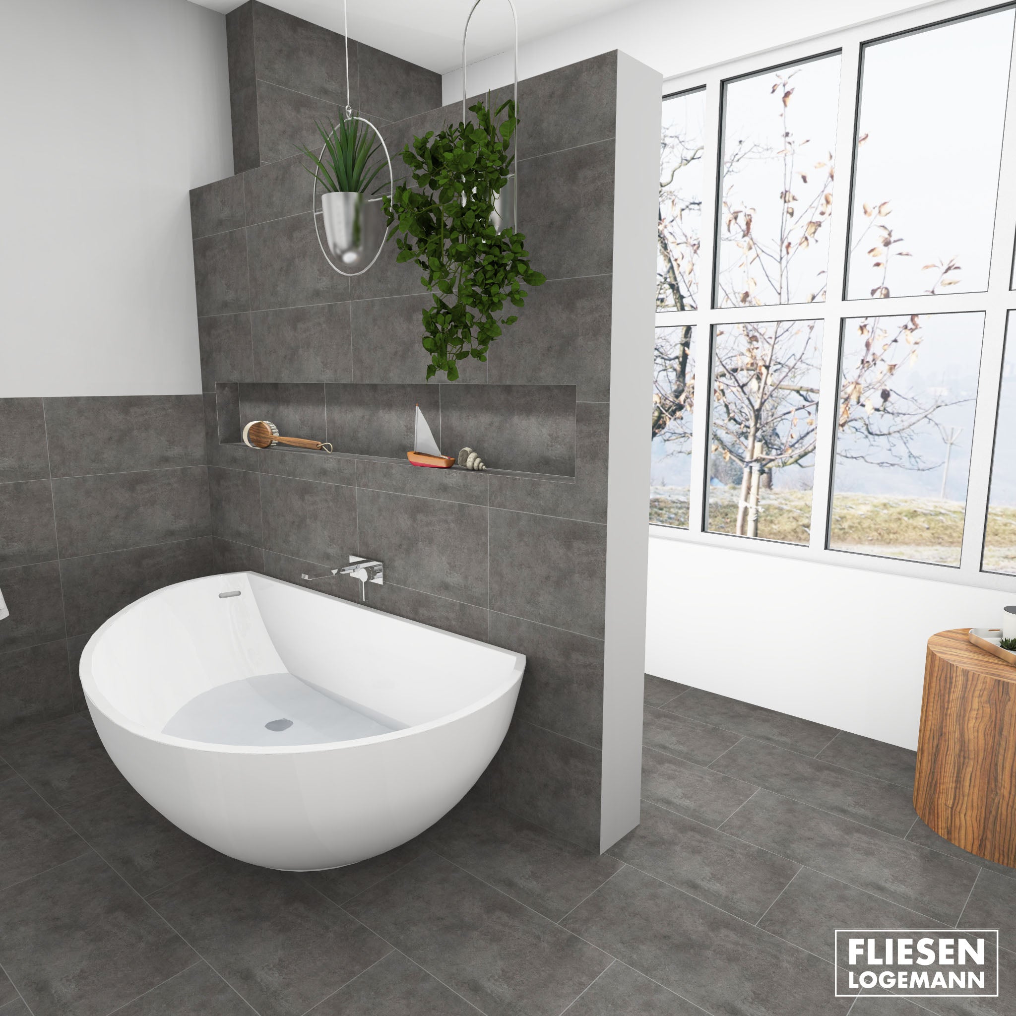 bodenfliese qube antracite r10 30x60cm – fliesen logemann