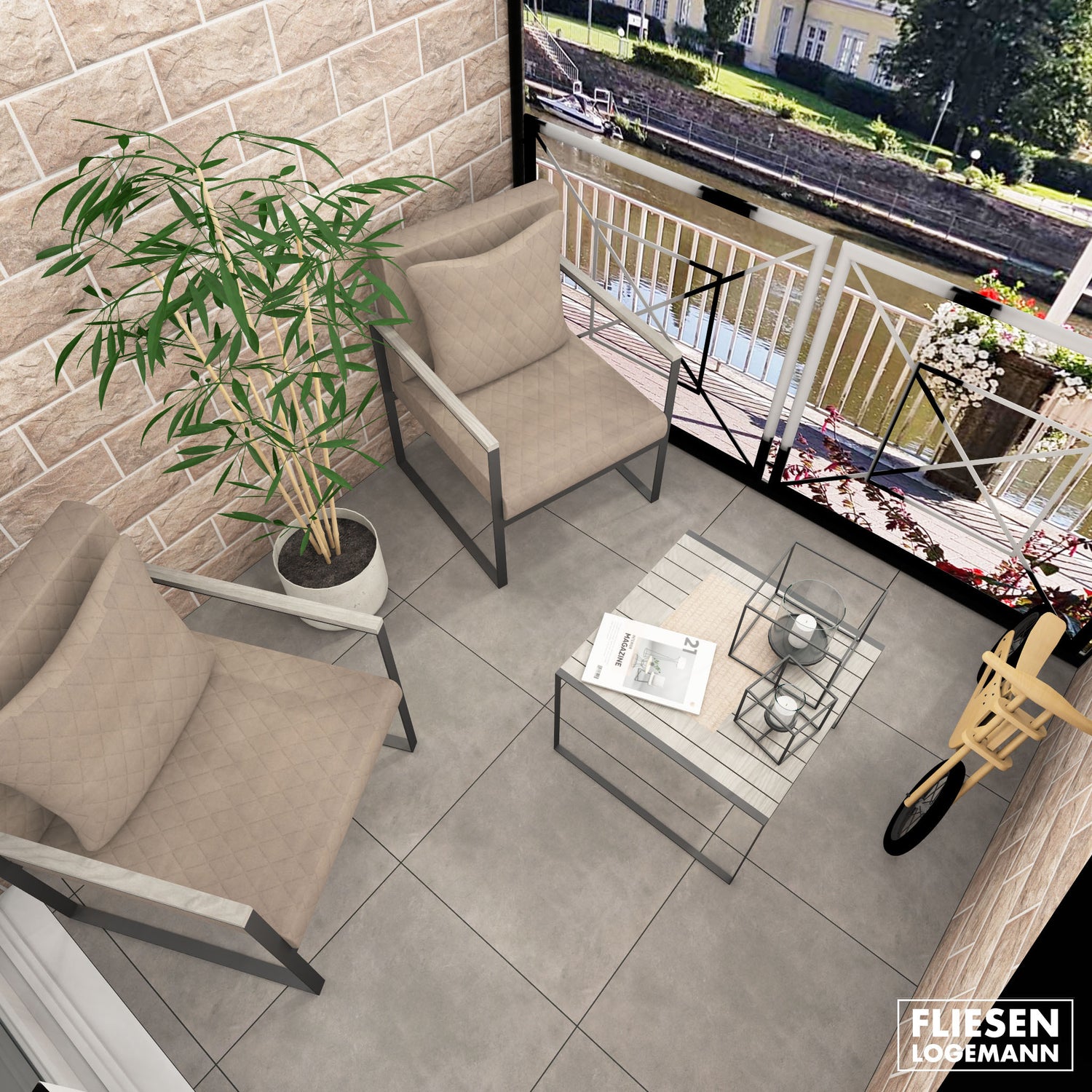 Terrassenfliesen Holzoptik und Feinsteinzeug kaufen