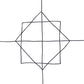 Bodenfliese Patchwork schwarz/weiß 22,3x22,3 cm