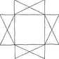 Bodenfliese Patchwork schwarz/weiß 22,3x22,3 cm